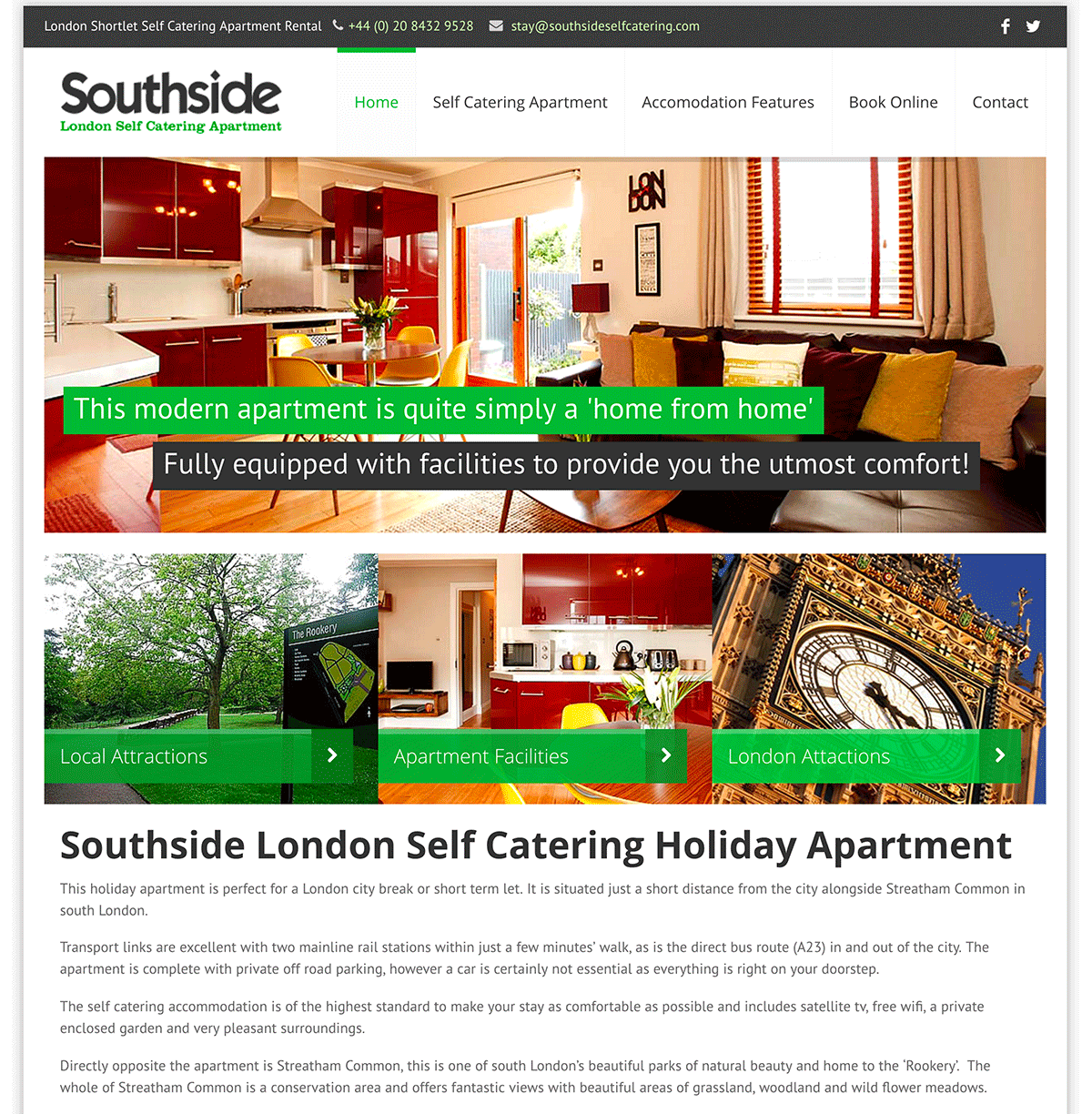 London Short Stay Holiday Apartment