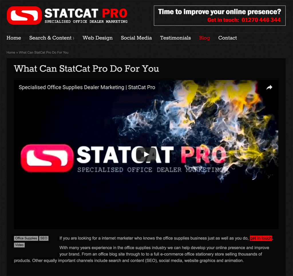 StatCat Pro - Video